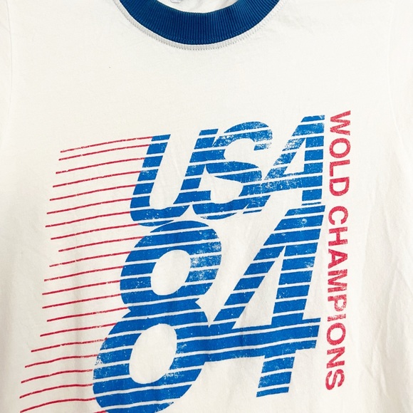 Daydreamer Free People USA 84 Retro Tee Misprint Top size Small - Picture 3 of 9